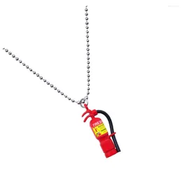 Pendant Necklaces Decorate Sweater Chain Stainless Steel Necklace For Women Men Stylish Impressive Man Fashion Fire Extinguisher Special