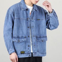 Men's Jackets Denim Jacket Casual Men Spring And Autumn Trend Loose Large Size Plus 100 Ruffian Fashion Brand Cargo Clothes