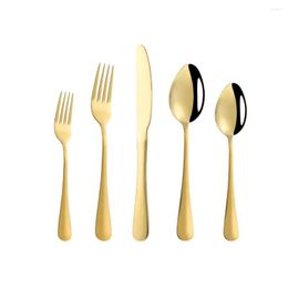 Flatware Sets Fork Simple Classic Corrosion Resistance Cutlery Set Polishing Health Durable Silverware Dishwasher Sliver