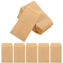 Gift Wrap 100pcs Kraft Envelopes Mini Packet For Storing Small Items