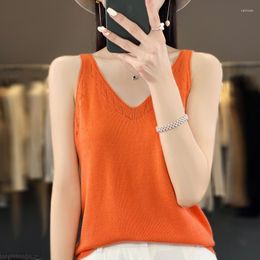 Women's Tanks Sexy Tank Top 2023 Summer Loose Casual Versatile Inner Wear And Outer Knitted Shirt Sling