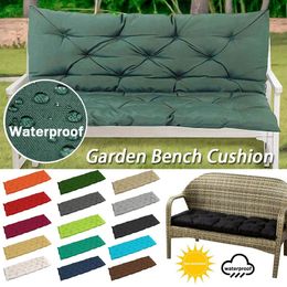 Cushion Decorative Pillow 1pcs 2 3 Seater Thick Garden Bench Seat Cushion Backrest Waterproof Outdoor Terrace Replacement Pad Tatami Long 230801