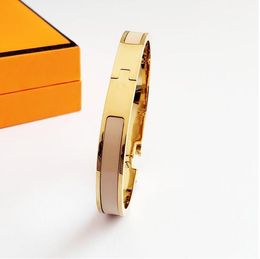 classsic designer bracelet bangle Letter gold bangle bracelets Jewellery woman bangle stainless steel man 18 Colour gold buckle 17 size for men and fashion Jewellery 8MM