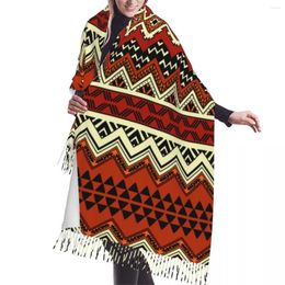 Scarves Autumn Winter Warm Africa Ethnic Abstract Geometric Ornate Tribal Shawl Tassel Wrap Neck Headband Hijabs Stole