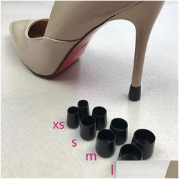 Shoe Parts Accessories Black Women Shoes High Heel Protector Stiletto Protectors Stoppertips Replacement Drop Delivery Series Randomly