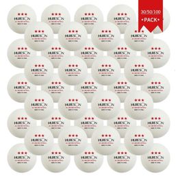 Table Tennis Balls Huieson 3 Star Professional Ping Pong 3060100 Pcs Ball 40mm 28g ABS Plastic Pingpong for Match 230801