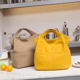 Evening Bags Waterproof Canvas Lunch Kids Bento Tote Office Women Food Thermal Pouches Outdoor Camping Picnic Fruit Snack Cooler Handbag