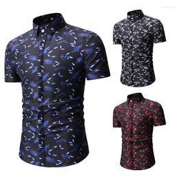 Men's Casual Shirts In-stock High Quality Logo Full Printed Short Sleeve Sublimation For Men