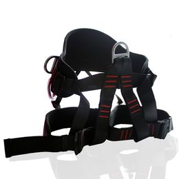 Climbing Ropes 2500KG Outdoor Safety Belt Rock Harness Half Protective Supplies Survival Equipment 230801