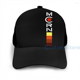 Ball Caps Fashion MCRN Banner Vertical Basketball Cap Men Women Graphic Print Black Unisex Adult Hat