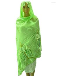 Ethnic Clothing Frican Women Scarf Shawl Ramadan Embroider Hijabs Muslim Fashion Headscarf Turkey India For 240 110cm