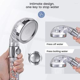 Spoons 3 Modes SPA Ion Philtre Shower Head High Pressure Saving Water Handheld Nozzle Premium Bathroom