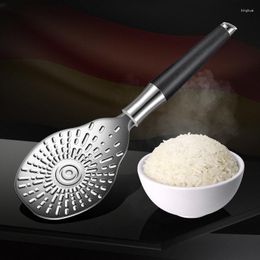 Spoons Japanese-style Rice Shovel Non-stick Spoon 304 Stainless Steel Wooden Handle Household Cooker