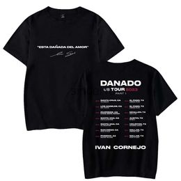 Men's T-Shirts Ivan Cornejo T-shirt Danado US Tour 2023 Merch Crewneck Short Sleeve Tee Women Men's Tshirt Hip Hop Clothes J230731