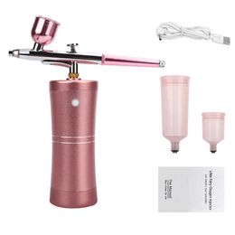 Facial Steamer Airbrush Water Oxygen Injector Pressure Nano Reduce Wrinkles Deep Moisturizing Skin Care Fog Mist Sprayer Gun 230801