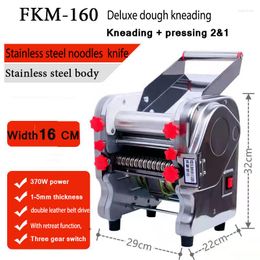 Fresh Pasta Making Electric Noodle Press Machine Dough Roller Stainless Steel Dumpling Skin Maker Kneading With Knife