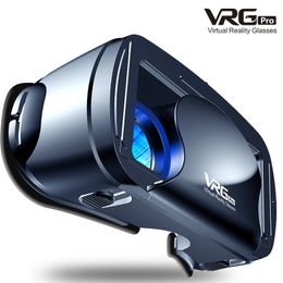 VR Glasses VRG Pro 3D Virtual Reality Full Screen Visual WideAngle For 5 To 7 Inch Smartphone Devices Drop 230801