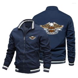 Men's Jackets 2023 Autumn/Winter Motorcycle Racing Logo Zipper Coat Sweatshirt Casual Jacket Top M-5XL