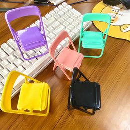 Desktop Mini Chair Stand Cute Sweet Creative Can Be Used As Decorative Ornaments Foldable Lazy Drama Mobile Phone Holders