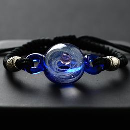 Charm Bracelets BOEYCJR Universe Planets Glass Bead Bangles Galaxy Fashion Jewelry Solar System Bracelet For Women Christmas 230731