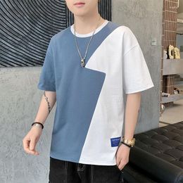 Men's T Shirts Short Sleeve T-shirt Summer Fashion Brand Loose Cotton Clothes 2023 Youth Top
