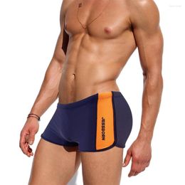 Underpants Side Split Flat Angle Men's Swimming Pants Sports Fitness Beach Leisure Boxer Shorts Professional Swimwear