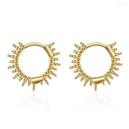 Hoop Earrings 925 Sterling Silver Street Punk Ladies Glamour Jewelry Gifts