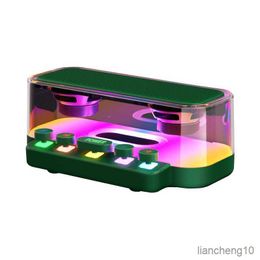 Portable Speakers Transparent Colorful Bluetooth With Mechanical Keys Desktop Wireless Mini Portable R230801