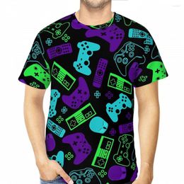 Men's T Shirts Retro Modern Gaming Polyester 3D Print Game Controller Shirt Outdoor Sports Quick-drying Clothes Casual Street Tees
