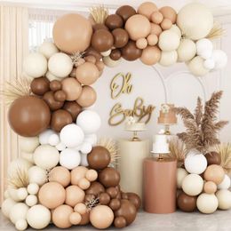 Party Decoration Khaki Sand White Balloon Garland Arch Kit Wedding Birthday Kids Latex Balloons Baby Shower Decor Globos