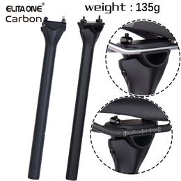 Bike Groupsets ELITA ONE MTB Carbon Fibre Seat Post 27 2 30 9 31 6mm Mountain Road Seatpost UD Matte Bicycle Parts 230801