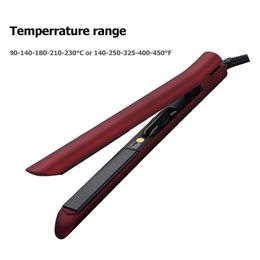 Hair Straighteners Professional Electric Hair Straightener Curler Hair Flat Iron 2 1 Ceramic Tourmaline Hair Straighting Curling Iron Corrugation 230731