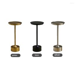 Table Lamps 1Set Simple Retro Desk Lamp Restaurant Bar Decor Touch USB Rechargeable Ambient Light Gold