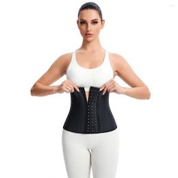 Women's Shapers Plus Size Hook Latex Waist Trainer Corset Cincher Underbust Body Shapewear Women Slimming Sheath Belly Girdle