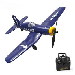 Aircraft Modle Mini F4U EPP 400mm Wingspan 2 4G 6 Axis Gyro One Key Return Aerobatic Indoor RC Aeroplane Trainer Fixed Wing RTF for Beginner 230801