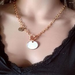 Pendant Necklaces Arrival Fashion Mother-of-pearl Necklace Ladies Retro OT Buckle Shell Chic Jewelry Factory Direct Sales