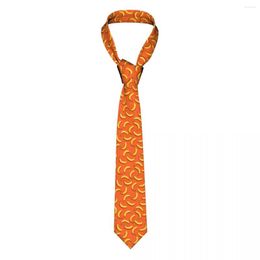 Bow Ties Orange Banana Fruits Men Neckties Silk Polyester 8 Cm Classic Neck Tie For Shirt Accessories Cravat Wedding Party