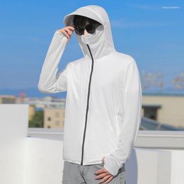 Men's Jackets 2023 Summer UPF 50 UV Sun Protection Skin Coats Windbreaker Sportswear Hooded Outwear Quick Dry Sunscreen Tops