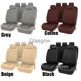 Car Seats Universal Car Seat Cover Protector PU Leather Front Rear Seat Back Cushion Pad Mat Backrest for Auto Interior Truck SUV Sedan x0801