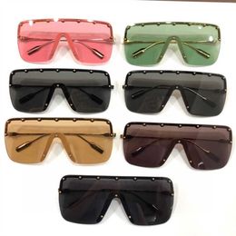2023 New luxury designer G family style big box goggles star ins net red same one-piece sunglasses GG1245