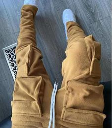 Herbst Winter Streetwear männer Cargo Hosen Taschen Sweat Pant Casual Hosen Herren Jogging Hosen Jogginghose männer Hosen