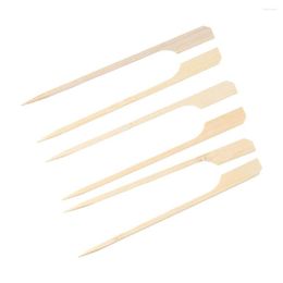 Disposable Dinnerware 300PCS 4.7 Inch Bamboo Skewers Practical Wooden Forks Charcuterie Accessories Toothpicks Sandwiches