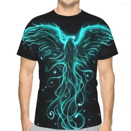 Men's T Shirts Dark Phoenix Summer Mens Street Arts 3D Printed Oversized Polyester Tshirt Quick-drying Short Sleeve Breathable Clothes