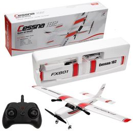 Aircraft Modle FX801 RC Plane EPP Foam Glider Aeroplane Gyro 2 4G 2CH RTF Remote Control Wingspan Funny Boys Aeroplanes Interesting Toys 230801