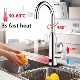 Kitchen Faucets 3000W 220V Instant Heating Faucet Heater Cold Dual-Use Tankless Water Quickly Tap Shower With LED Display