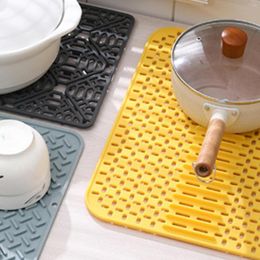 Table Mats Food Grade Silicone Sink Mat Healthy And Mold Prevention Easily Clean Maintain No Cracking Deformation For Storing Drying Dishes