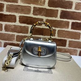 designer luxury g Bamboo 1947 Mini Top Handle Bag 686864 ladie crossbody bag Leather Shoulder Bag handbags purse 9A TOP Quality