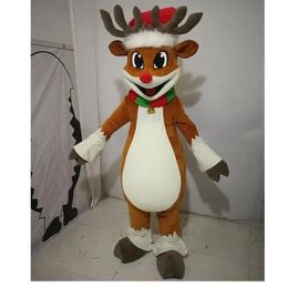 Advertising deer Mascot Animals Costume Clothings Adults Party Fancy Dress Outfits Halloween Xmas Outdoor Parade Suits