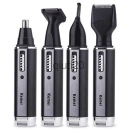 Electric Nose Ear Trimmers Keme 4in1 Rechargeable Nose Trimmer For Men Women Face Body Hair Beard Eyebrow Trimer Ear Cleaner Cutting Nose Hair Shaver Set x0731