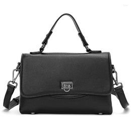 Evening Bags ZECNY Fashion 2023 Small Genuine Cow Leather Women Shoulder Bag Handbag Top Quality Cowhide Messenger Long Strap